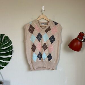 Vintage Pebble Beach Sportswear Argyle Sweater Vest
